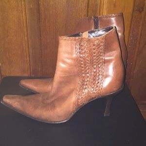 Leather ankle boots